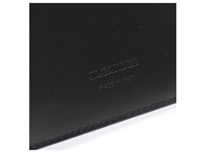 Jil Sander Leather Zip Pocket Wallet Black - view 3