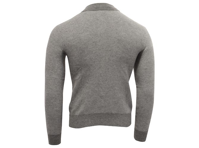 Ralph Lauren Purple Label Polo-Shirt aus grauer Kaschmir - Ansicht 4