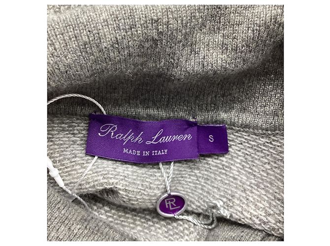 Ralph Lauren Purple Label Polo-Shirt aus grauer Kaschmir - Ansicht 6