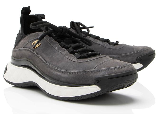 Gabrielle Zapatillas de ante CC Chanel - Talla 10 / 40 Negro - vista 2
