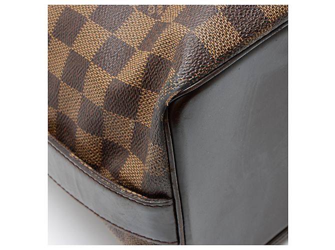 Borsa Chelsea Vintage Damier Ebène Louis Vuitton Marrone - vista 10