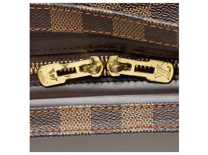 Borsa Chelsea Vintage Damier Ebène Louis Vuitton Marrone - vista 9