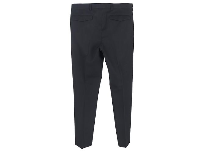 Dior Bee Detaillierte Hose aus schwarzer Schurwolle - Ansicht 2