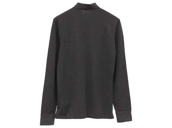 Grau Baumwoll-Polo mit gesticktem Purple Label-Logo von Ralph Lauren - Ansicht 3