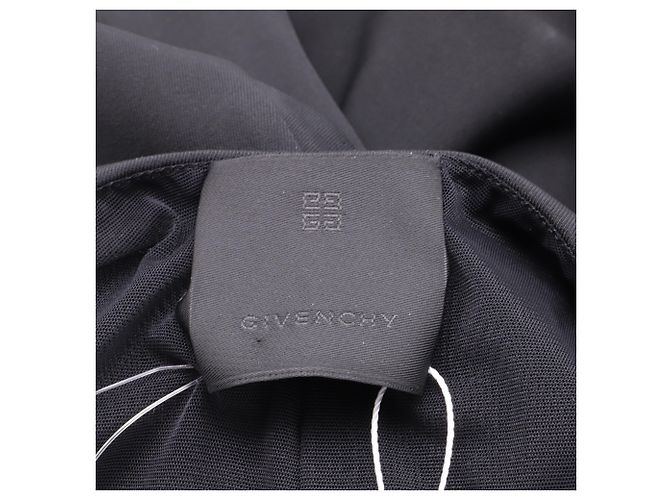 Crop top a maniche lunghe Givenchy in viscosa nera Nero - vista 5
