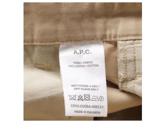 Apc Chinos Lawrence A.P.C. in cotone beige Marrone Rosso - vista 3