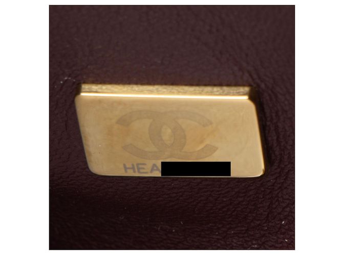 Gabrielle Bolsa pequena de flap com alça superior em couro caviar Coco da Chanel Preto - vista 6