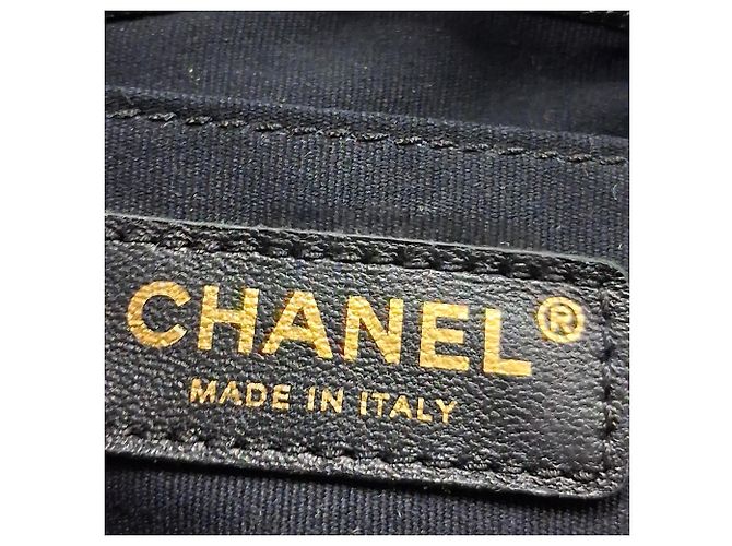 Timeless Chanel Small Quilted Duma Pockets Drawstring Backpack in Black Caviar Leather - view 8