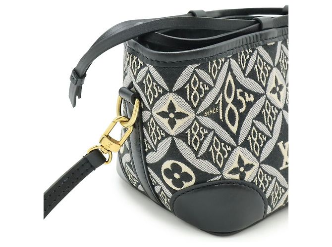 Noe Borsa a Spalla Noé in Jacquard Monogram Louis Vuitton Nero - vista 4
