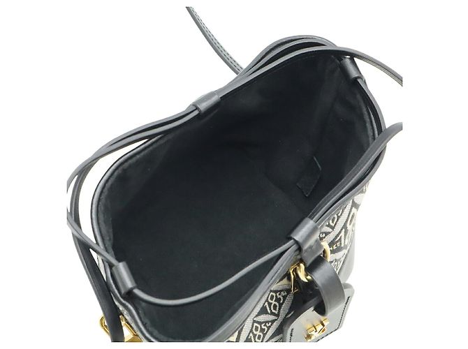 Noe Borsa a Spalla Noé in Jacquard Monogram Louis Vuitton Nero - vista 6