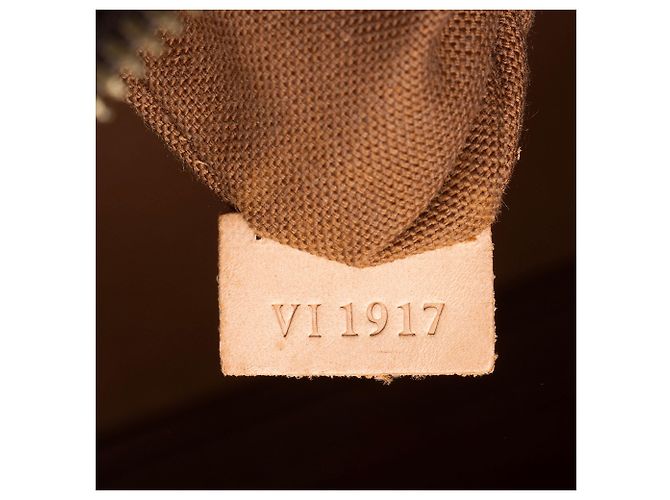 Bolso Alma PM de lona monograma vintage Louis Vuitton Castaño - vista 6