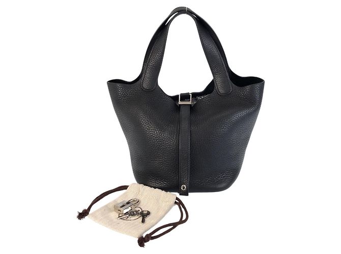 Hermès Picotin Lock PM Schwarze Handtasche - Ansicht 8