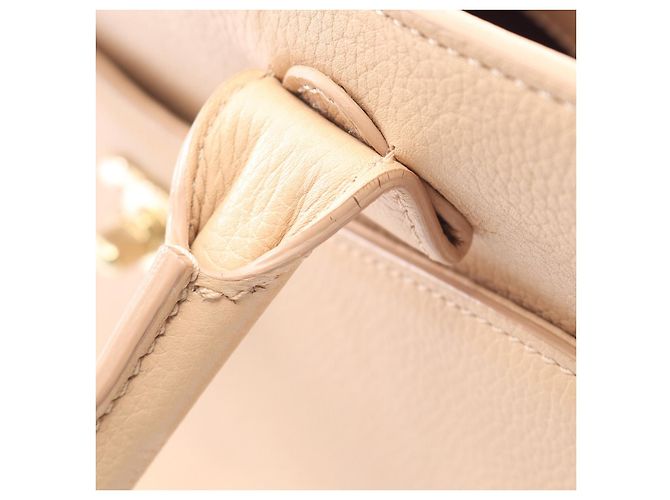 Executive Bolsa Tote Executiva Neo de Couro da Chanel Marrom Bege - vista 3