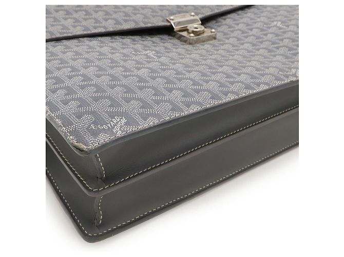 Borsa da lavoro Goyard in PVC e pelle Grigio - vista 3