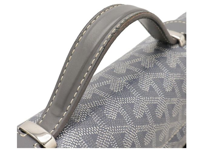 Borsa da lavoro Goyard in PVC e pelle Grigio - vista 4