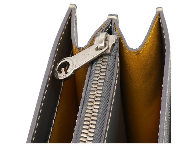 Borsa da lavoro Goyard in PVC e pelle Grigio - vista 6
