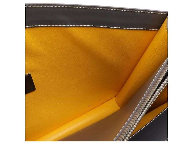 Borsa da lavoro Goyard in PVC e pelle Grigio - vista 8