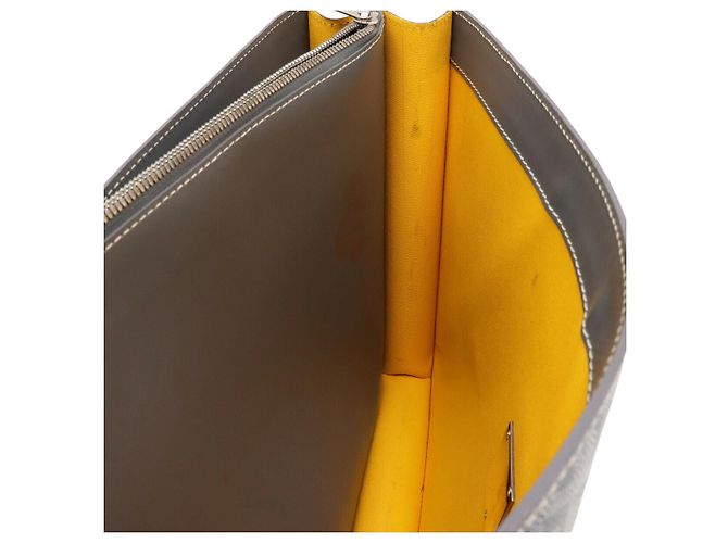 Borsa da lavoro Goyard in PVC e pelle Grigio - vista 9