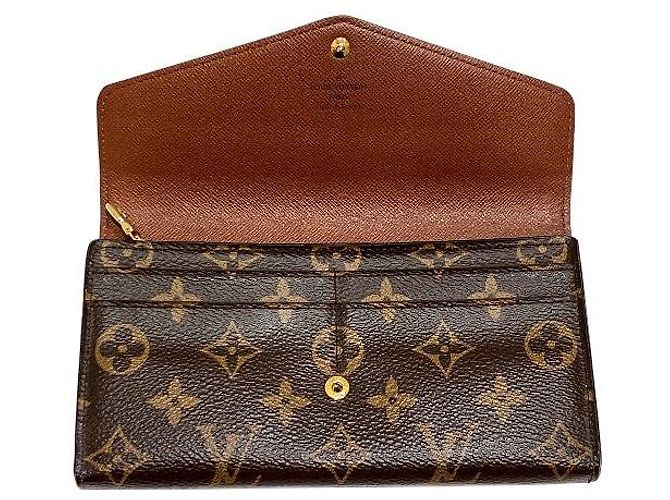 Cartera Larga Monograma Sarah de Louis Vuitton Castaño - vista 3