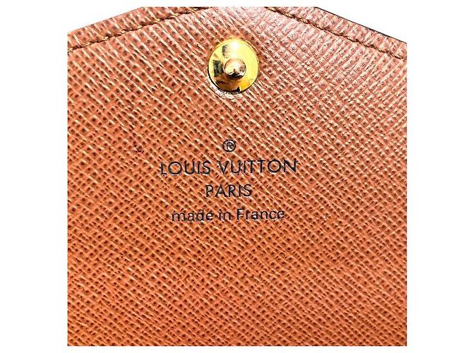 Cartera Larga Monograma Sarah de Louis Vuitton Castaño - vista 4