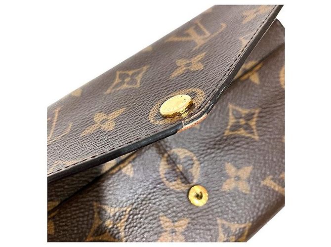 Cartera Larga Monograma Sarah de Louis Vuitton Castaño - vista 9