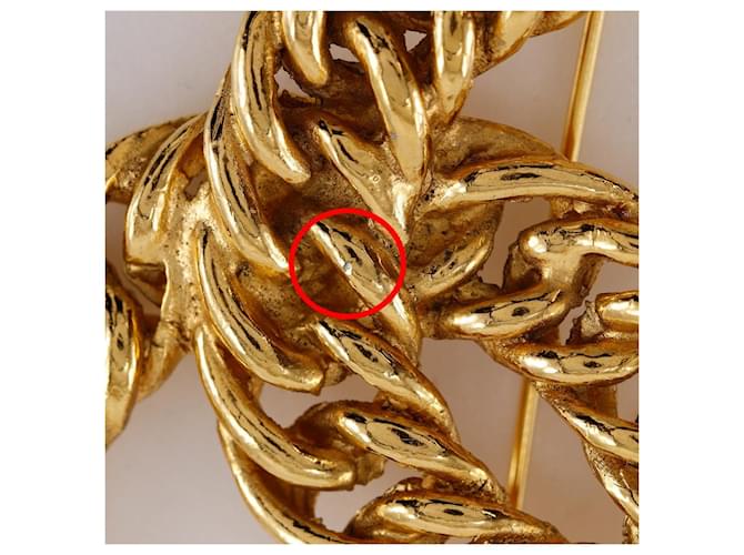 Spilla Coco Mark di Chanel D'oro Metallico - vista 5
