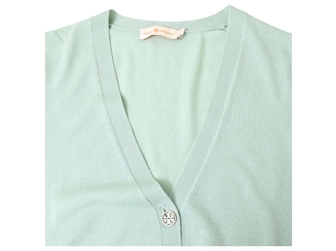 Cárdigan Abotonado Tory Burch en Algodón Verde - vista 5