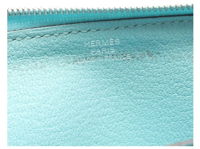 Portafoglio Lungo Azap in Pelle Hermès Blu - vista 8
