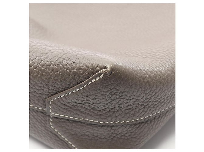 Hermès Double Sens 28 Leder Tote Bag Grau - Ansicht 4