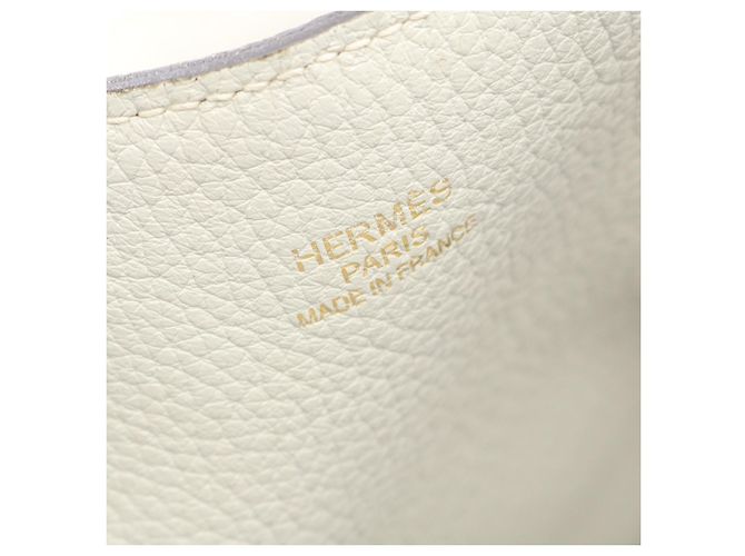 Hermès Double Sens 28 Leder Tote Bag Grau - Ansicht 6