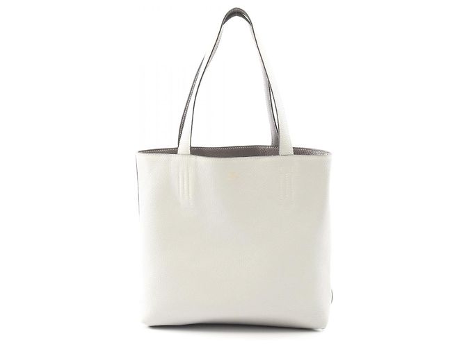 Hermès Double Sens 28 Leder Tote Bag Grau - Ansicht 9