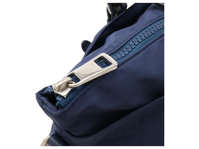 Borsa a Spalla Gucci GG Nylon 2WAY Blu - vista 4