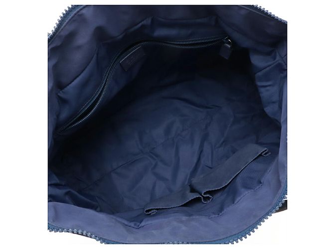 Borsa a Spalla Gucci GG Nylon 2WAY Blu - vista 7