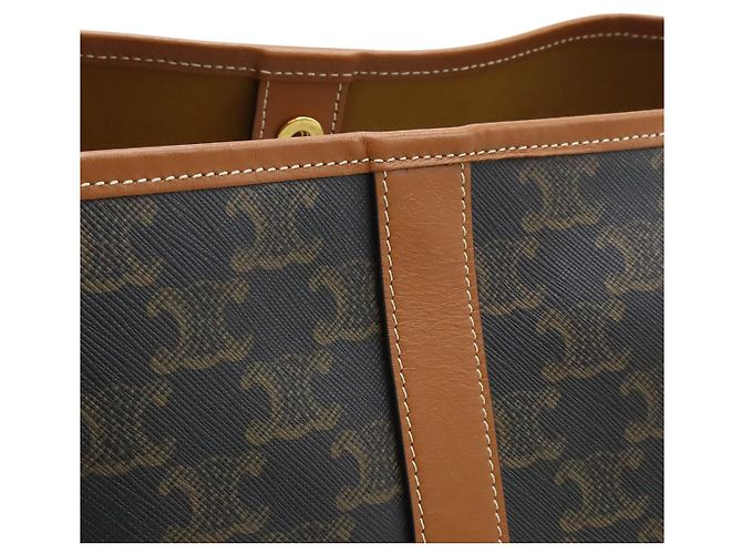 Céline Celine Triomphe Medium Bucket Schultertasche Braun - Ansicht 7