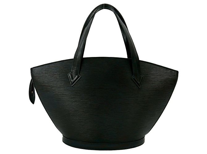Borsa a mano Louis Vuitton Saint Jacques in pelle Epi Nero - vista 4