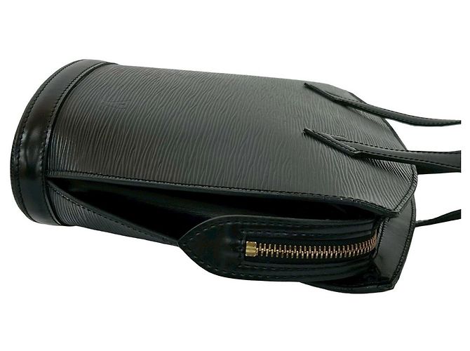 Borsa a mano Louis Vuitton Saint Jacques in pelle Epi Nero - vista 7