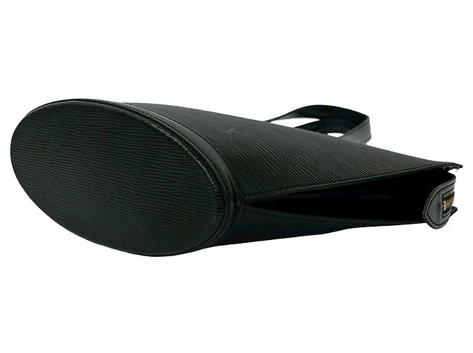 Borsa a mano Louis Vuitton Saint Jacques in pelle Epi Nero - vista 9