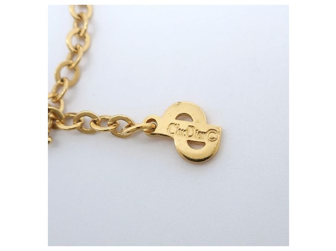 Christian Dior Collar Dior CD Dorado Metálico - vista 6