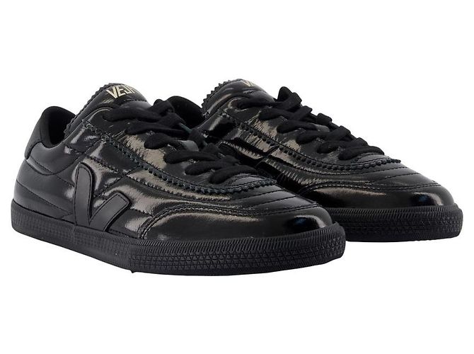 Sneakers Panenka - Veja - Pelle - Nero - vista 2