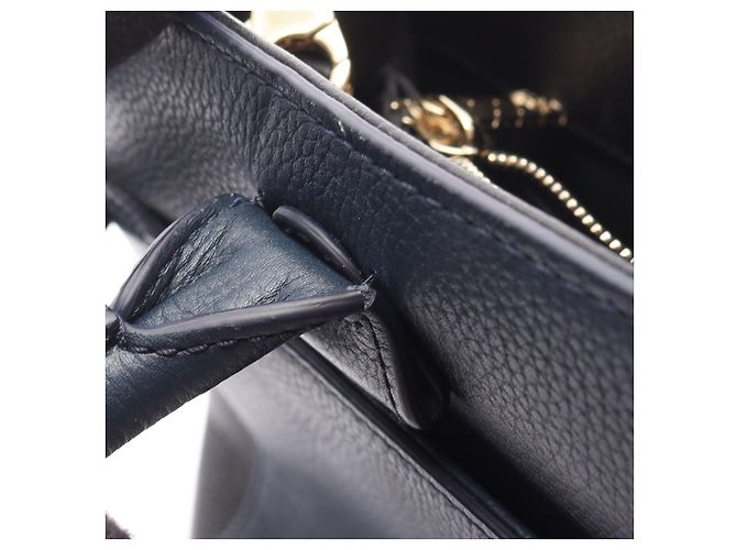 Chanel Leder Neo Executive Tote Bag Blau - Ansicht 10