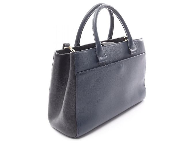 Chanel Leder Neo Executive Tote Bag Blau - Ansicht 3