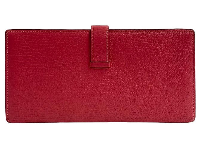 Cartera Larga Soufflet de Cabra Béarn de Hermès Rosa - vista 8