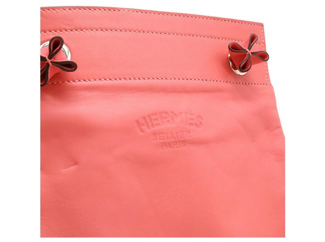Borsa a Spalla Aline Mini Swift di Hermès Rosa - vista 7