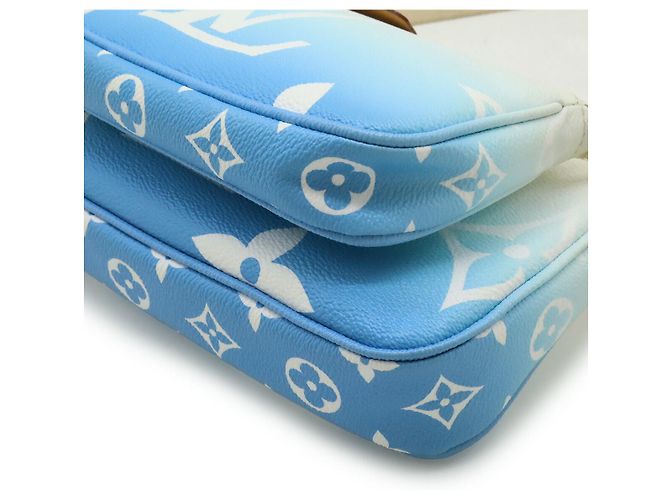 Borsa a Spalla 2 in 1 Multi Pochette Accessoires Monogram Louis Vuitton Blu - vista 3