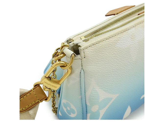 Borsa a Spalla 2 in 1 Multi Pochette Accessoires Monogram Louis Vuitton Blu - vista 7
