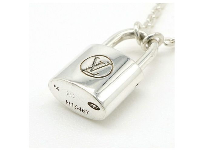 Pendente Collana Silver Lockit Louis Vuitton Argento Metallico - vista 3