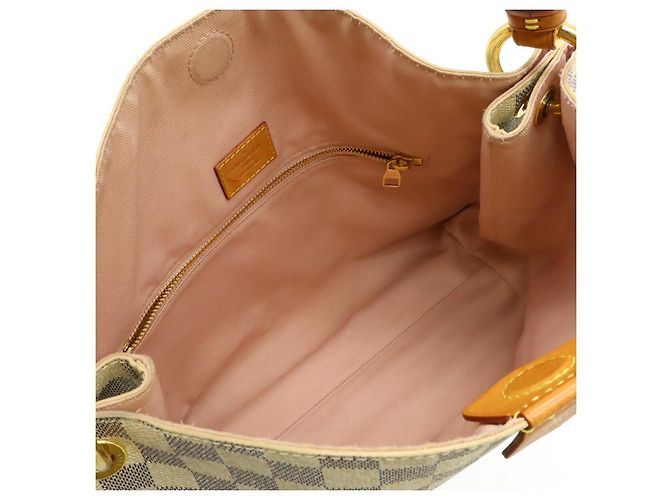 Borsa a Spalla Graceful PM Damier Azur di Louis Vuitton Marrone Beige - vista 6
