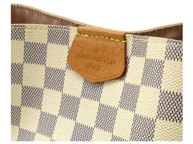 Borsa a Spalla Graceful PM Damier Azur di Louis Vuitton Marrone Beige - vista 8