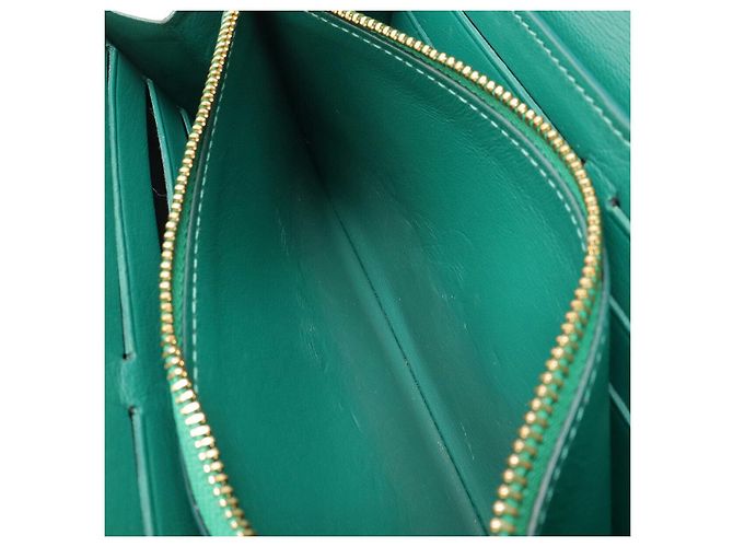 Portafoglio lungo Crocodile Capucines Louis Vuitton Verde - vista 6