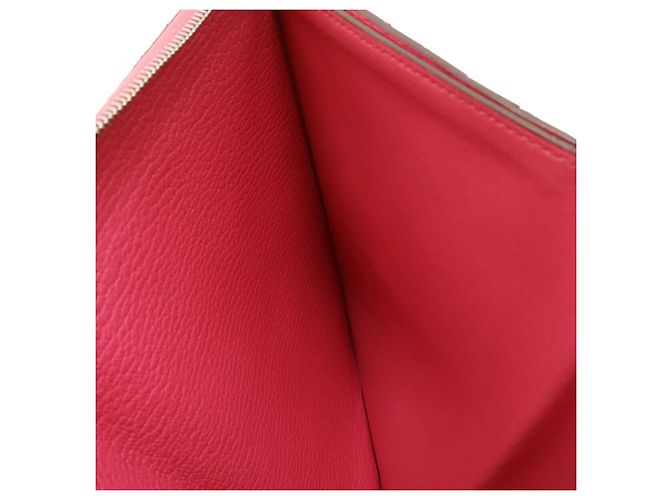 Hermès Portafoglio Lungo Azap Combine Chevre Hermes Rosa - vista 5
